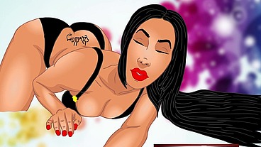 Ashley & big ebony Tranny bubble butt and big titty cartoon photoshoot was fucking hot!