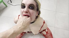 Teaser Rough domination of a Squirting girlfriend and anal fuck at the kitchen