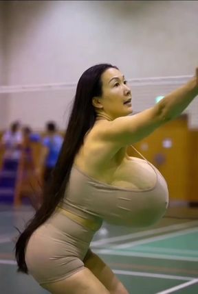 Female athlete in sports bra