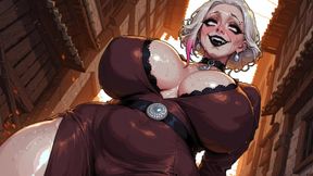 Ai Busty Goth MILFs in Revealing Dresses