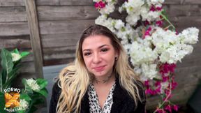 The Beautiful Sienna, a Beautiful 27-year-old Blonde, Loves Fucking in Front of the Camera!