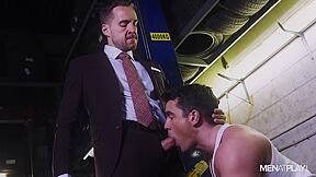 Mechanic Fixing Angry Client Leaking Hot Pipe To His Satisfaction