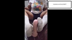 Caribean_feet11 sockjob with dirty socks