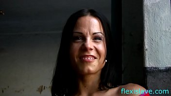 BDSM model Alex Zothberg interview before whipped in old factory