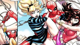 Spider-man - our Valentine - Marvel Superhero Three-Way