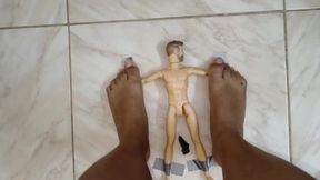 Foot Humiliation with Tiny Man