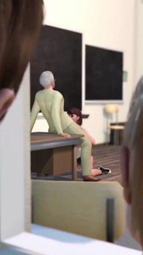 Jaw-dropping moment from &quot;The teacher sucks and fucks her beautiful student&quot;