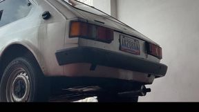 Dalilah accelerates and the engine cough