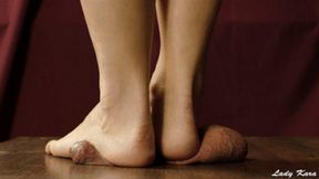 Bare Heels Crushing Dick with No Mercy (1080HD)