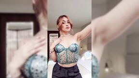 #ginger #bluecorset