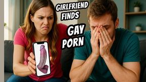 GIRLFRIEND FINDS YOUR GAY PORN 27 minute AUDIO only ASMR