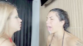 30 MINUTES OF AGONY RECEIVING A SPIT SHOT IN THE MOUTH -- BY LAVINIA PRINCESS - CLIP 6