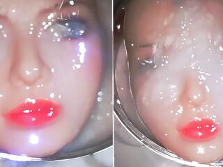 Crossdresser Mix of myself - Sissy Cuckold Dad Large Balls Saline Gokkun Silicone Doll Facial Bukkake Cum Glass Horsecock Crossdressing CBT