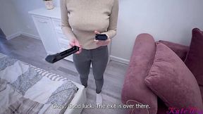 The TV repairman gave a deep dicking