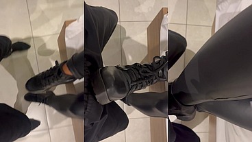 Ballbusting POV boots