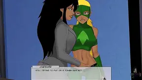 Cheshire & Artemis Toy With Desire – Lesbian Playtime in DC Comics Style Cosplay