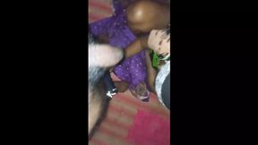 Stepsister's moist lips plead for her brother's massive, black cock&#x1F346;
