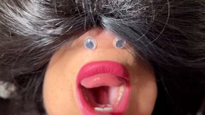 Small talking mouth taking Big Cock