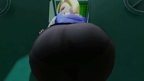 Android 18 Moviendo el Culo, Que RICO!!
