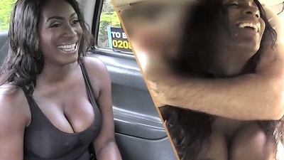 Fake Taxi - Black MILF Pro gives cabby a PROPER FILTHY FUCK and Sloppy Blowjob