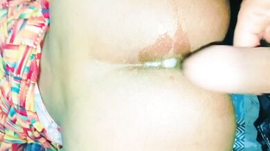 Horny black babe with oil on her big round ass gets fucked - black porn creator neha bhabhi