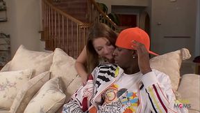 Classy brunette milf has her tight white asshole stretched by her horny BBC friend