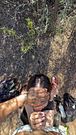 Collage girl gives blowjob during hike