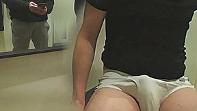 Amateur Boy Pees a Few Drops on His Flatmate's White Briefs