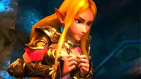 Zelda Receives Royalty-Level 3D Oral Pleasure in Steamy Animated Encounter
