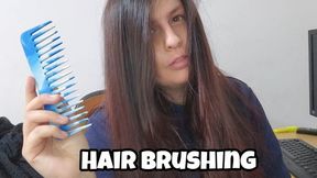 Long Brown Reddish Hair Brushing - Hair Play & Brushing Chubby Girl