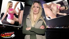 Perfect round ass German girl Marie Cherie gets fucked on first casting fuck