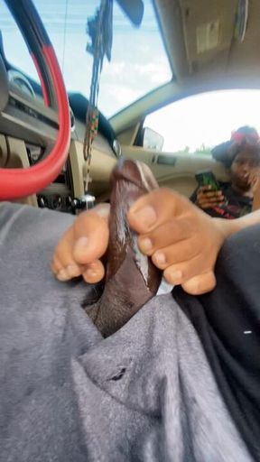 His baby mama giving me a nasty footjob