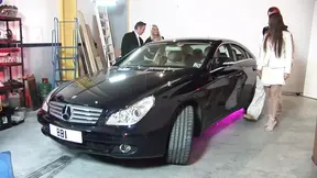 Two sluttish babes share a lucky guy in nasty threesome