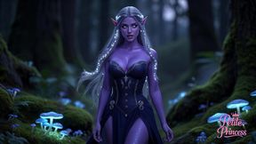 night elf slut dirty talk twerking tease in mystical forest bed - ai 4k nsfw - petite princess