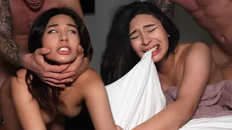 Martin Spell wrecks petite brunette teen in rough anal compilation