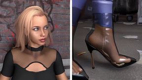Stuck Inside Giantess Shoe For A Walk 4 - Transparent Boots