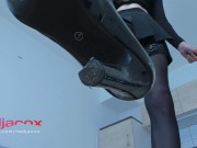 serve your horny gothic mistress as a lick and swallow slut closeup cumshot