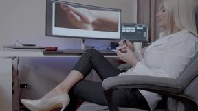 Jasmine RougeXXX - Hot Office FEET FUCK