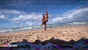 kissing a stranger on the beach