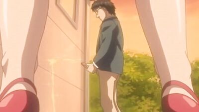 Nerdy guy bangs Hentai chick with his massive rod in anime porn