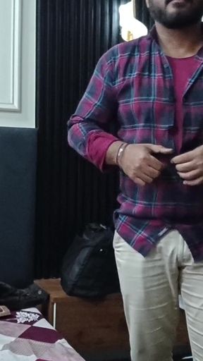 Mature Indian Man Jerking off Alone in His Room 4K Video