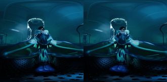 Slimy & See Through Tifa Lockhart Riding on Giant Dildo