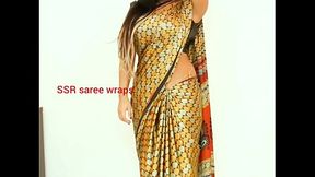 Telugu aunty saree satin saree  sex video part 1