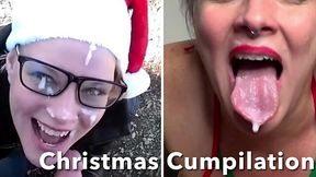 Festive Facials: Sluts Swallowing Santa's Cum