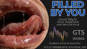 Male Giant Mouth and Ass Vore - Intimate Audio POV for Tiny Strapped to a Dildo by GTS Works (MP4)