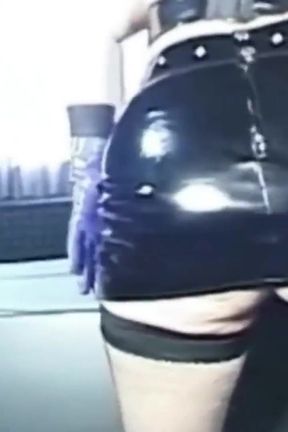 Watch This French Domina Play with Her Pussy in Latex