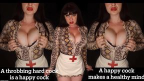 A hard cock is a happy cock, and a happy cock makes for a healthy mind! Porn Encouragement by Nurse Jasmine!