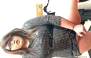 Fat Crossdresser Masturbating Solo