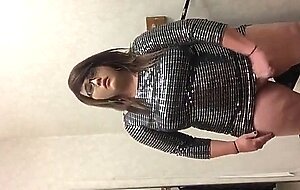 Fat Crossdresser Masturbating Solo