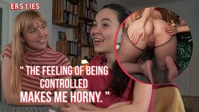 Canadian and Swedish sluts enjoy rough lesbian action